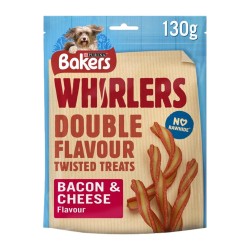 Bakers Dog Treats Whirlers Bacon & Cheese 130g